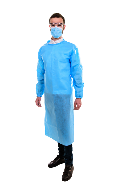 Халат ламінований спанбонд на зав'язках 54 р. MEDKEEPER